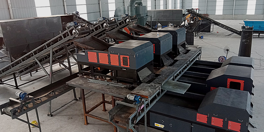 廣西客戶廢鋼分選項(xiàng)目現(xiàn)場(chǎng)